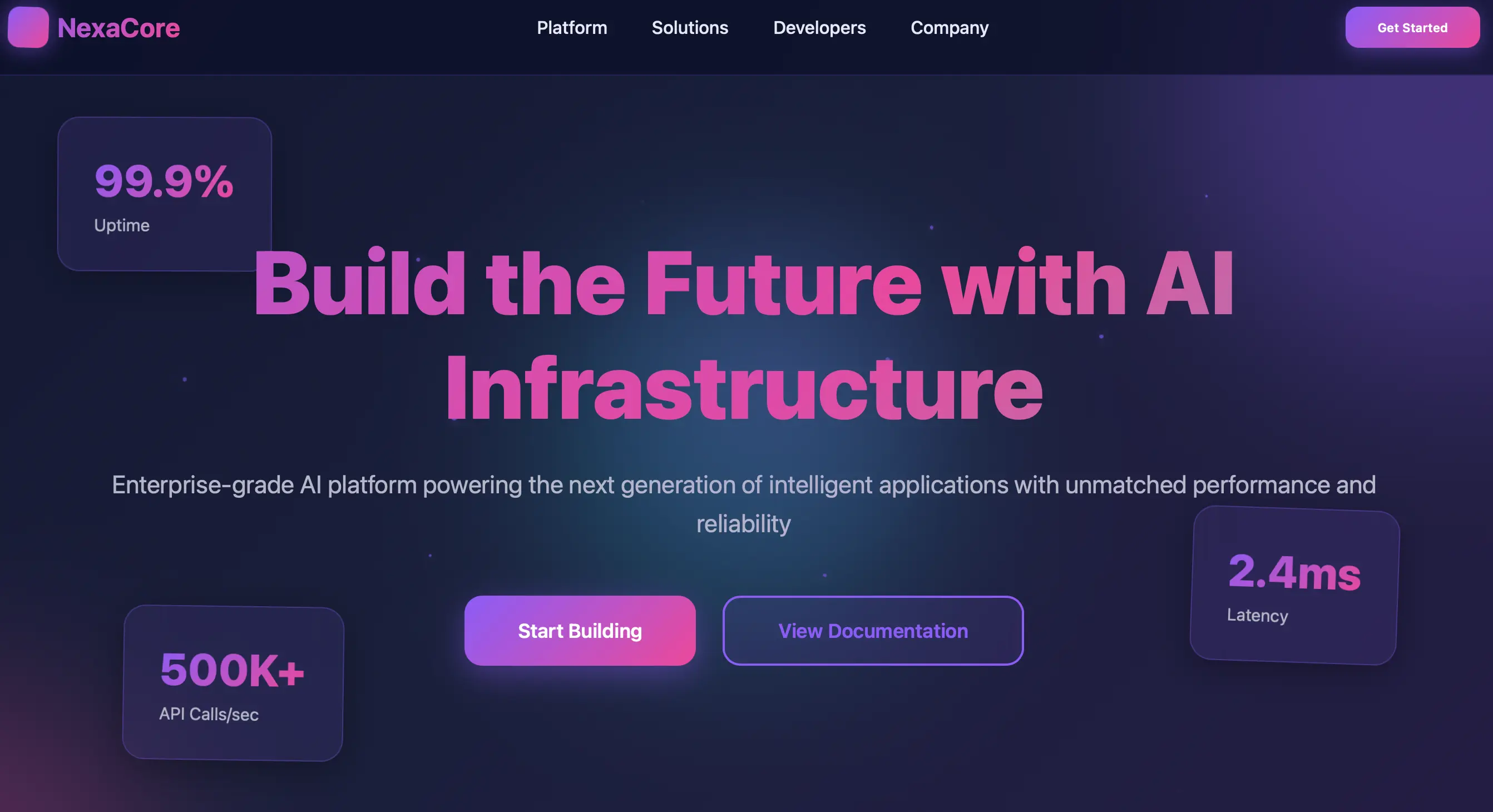 Tech Startup Site Project